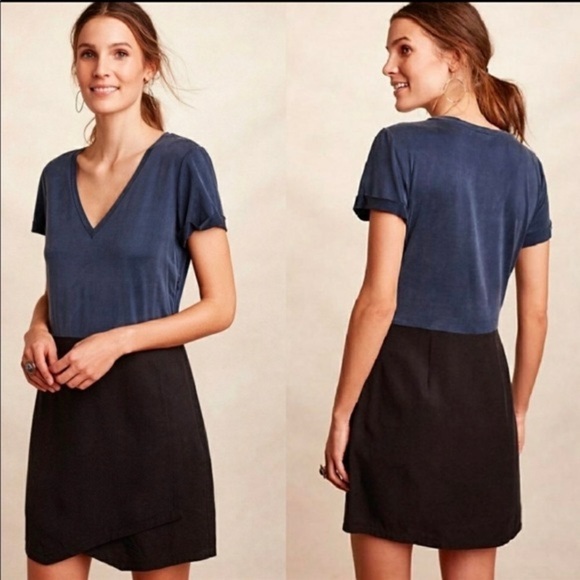 Dolan Anthropologie Horizon Colorblock Shift Dress, Size S - Picture 1 of 8